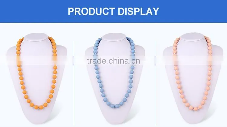 Baby Silicone Necklace Make by Food Grade Silicone Use for Baby Necklace