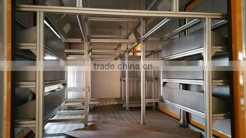Aluminum profile for fire truck shelf use