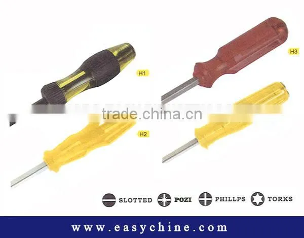 High Quality 45 Carbon Steel Crv Slotted Plastic Handle Screwdriver