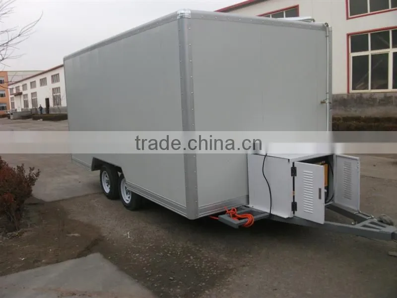 2015 hot-sale 2axles refrigerated van semi trailer/3 axles refrigerator freezer truck