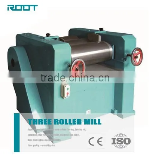 6" roller hand 3-roller mill for painting and printing ink production