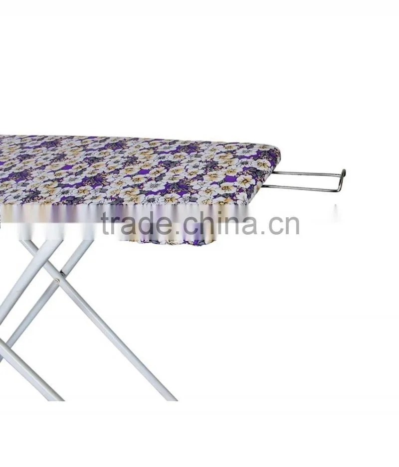 wooden ironing board with color cover