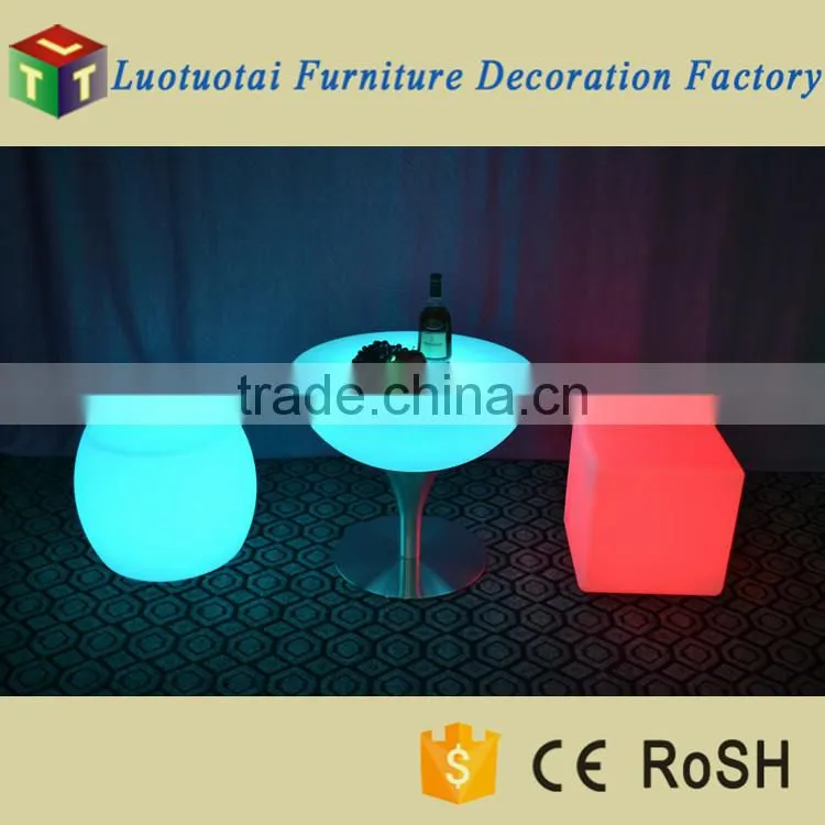led bar furniture/multicolor change battery operated light up led bar table