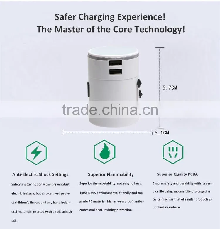 SYW-11 wedding door gift new idea multifunctional all in one USB travel adapter adaptor plugs