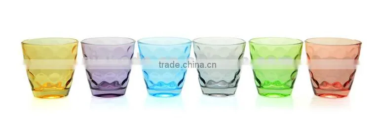 New wholesale colored drinking glass wholesale colored glassware