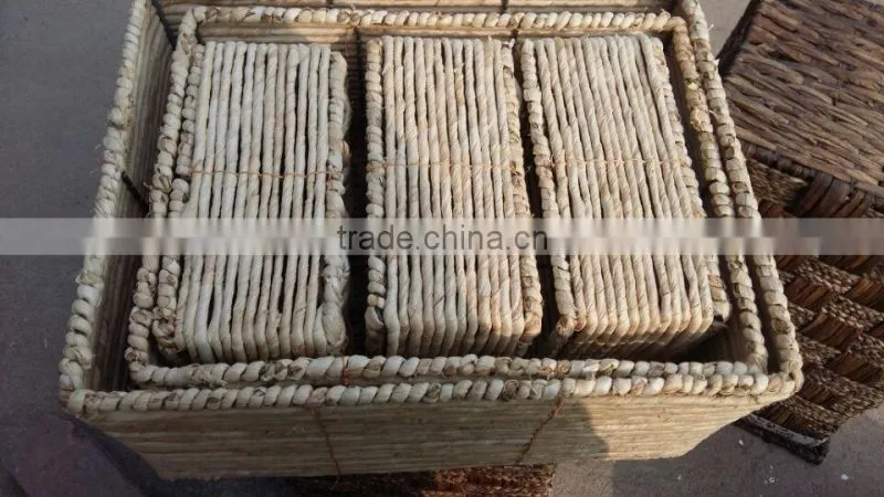 ECO-Friendly Woven Storage Basket, With Cotton Bag