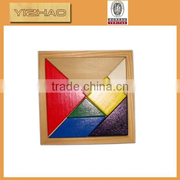 Wooden toy tangram,wooden puzzle toys factory