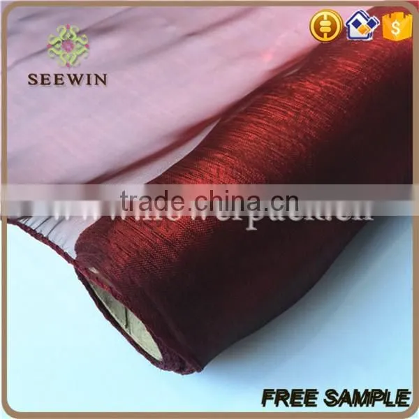 Sewing edge bicolourable fabric organza roll