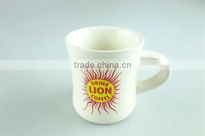 Ceramic enamel mug, printed enamel mugs stoneware customized 12 Oz promotion mugs