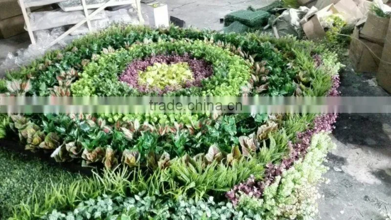 fake green plant wall manufacture decoration indoor fake flower plant wall