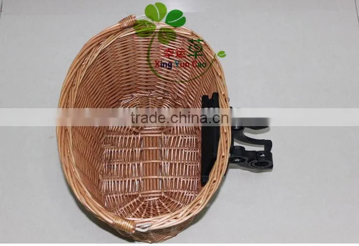 factory direct supply willow woven bicycle basket cheap shoping basket
