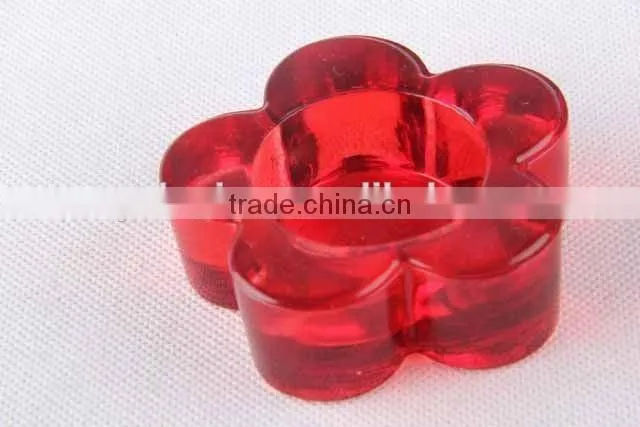 Flower /star design glass candle holder