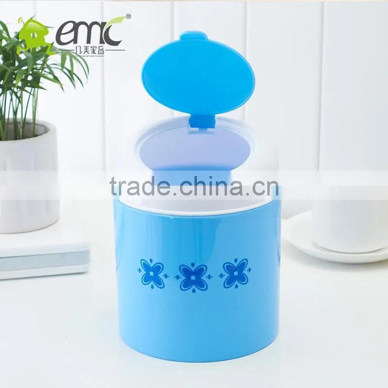 Plastic desk garbage dustbin