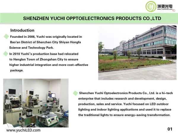Shenzhen Yuchi Optoelectronics Products Co.,ltd company overview - view 1