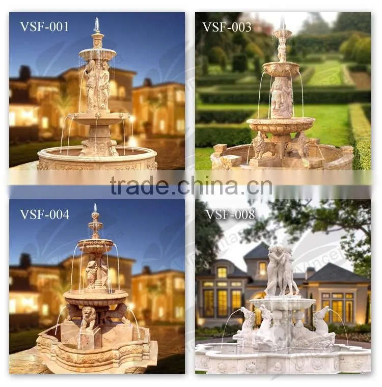 China factory supply stone garden product marble italian garden fountain for sale
