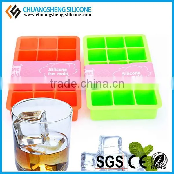 FDA grade silicone fridge square piece ice cream mold tooling