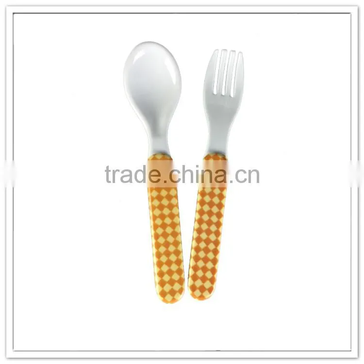 SGS certificate manufacturer bulk buy environmental melamine mini personal fork and spoon