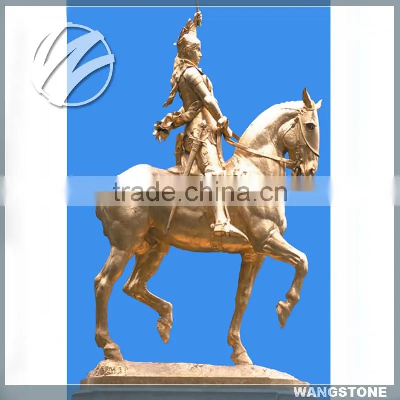 Modern outdoor polished large brass statues