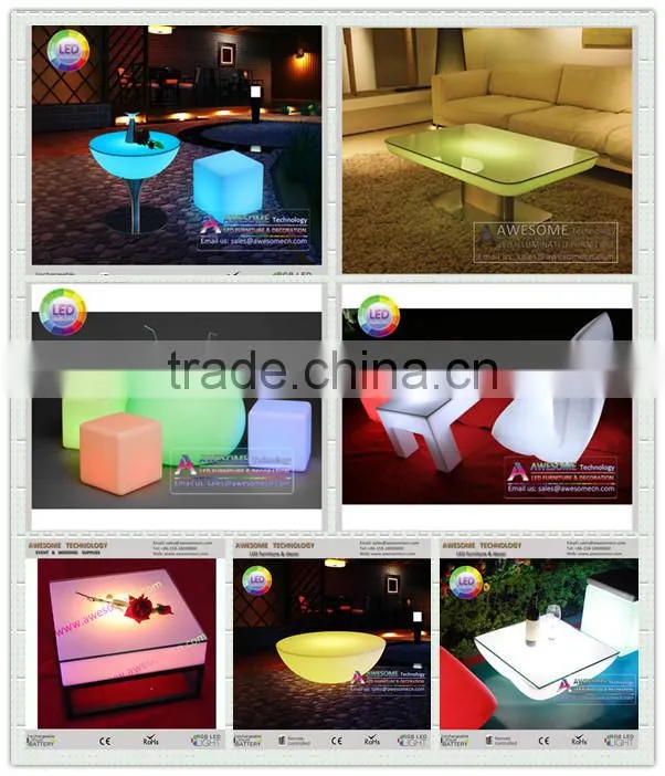luxury night club illuminated led sofa set design
