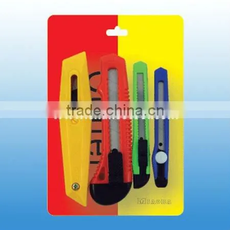 12 pcs easy cut auto-retractable utility knife UK139