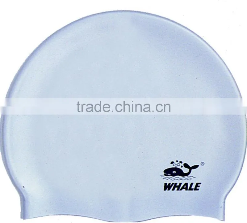 High quality yellow water proof swimming caps and customized silicone swim cap(CAP-112)