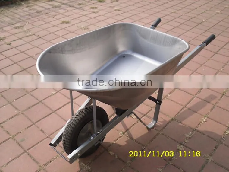 galvanized european garden transport cart cheap wheel barrow