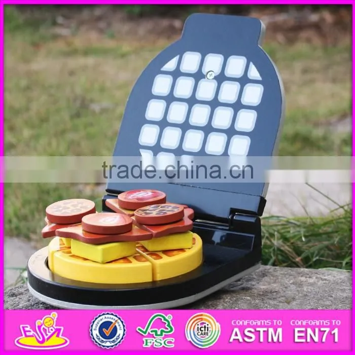 2017 New design children pretend play food wooden pizza oven toy W10D149