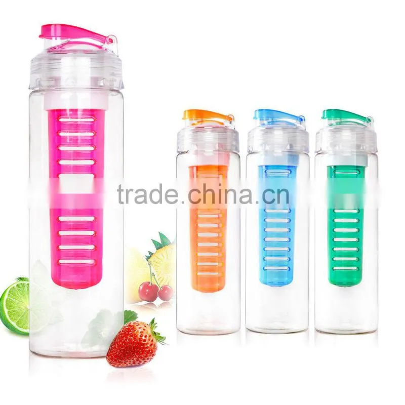 Hot 800ML Health Sports Fruit Infusing Infuser Water Case Lemon Juice Maker Bottle