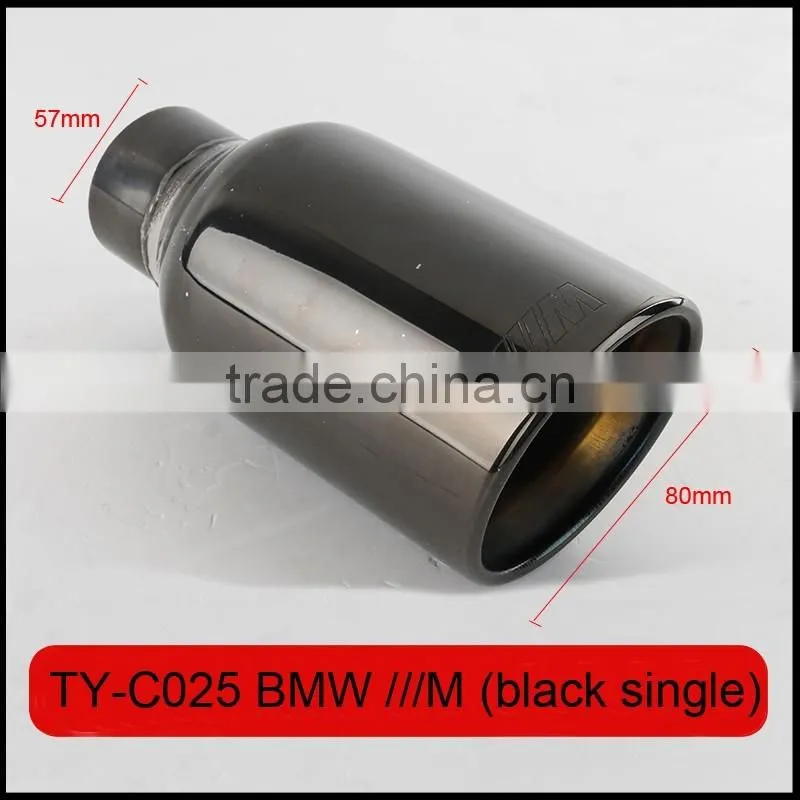 auto tuning stainless exhaust tips laser M polish for bmw