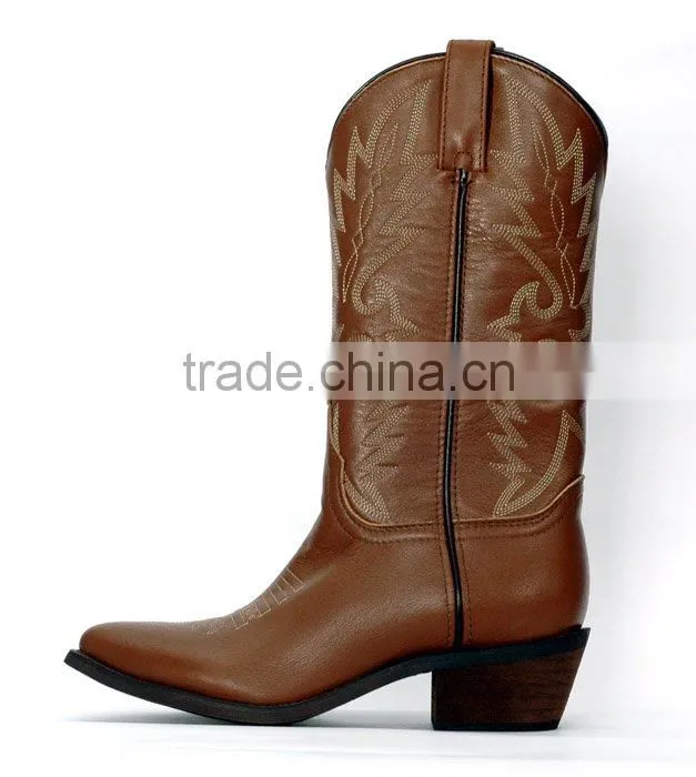 Goodyear welt leather western boots