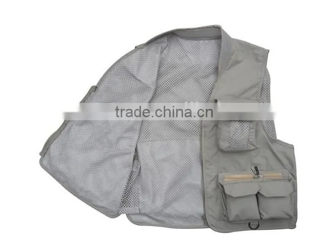 New outdoor travel vest multi pocket waterproof Vest for mens