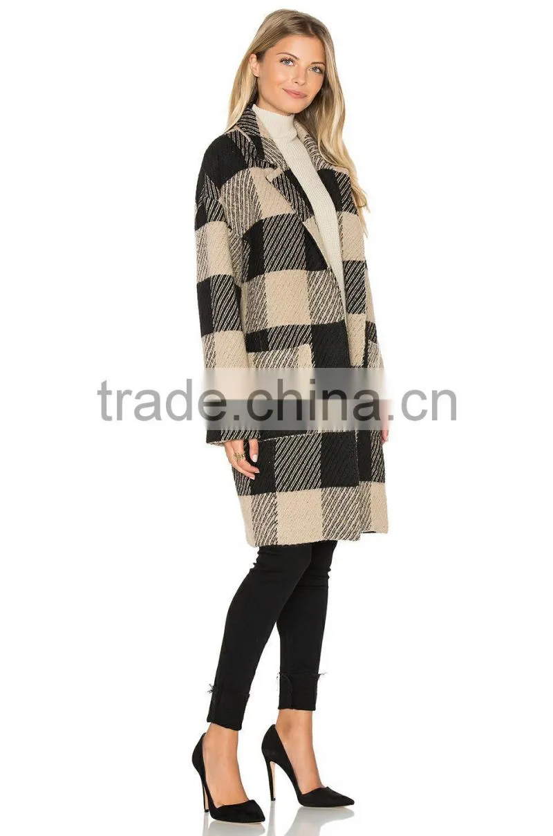 OEM service plus size 100% Wool women's coat keepwarmer