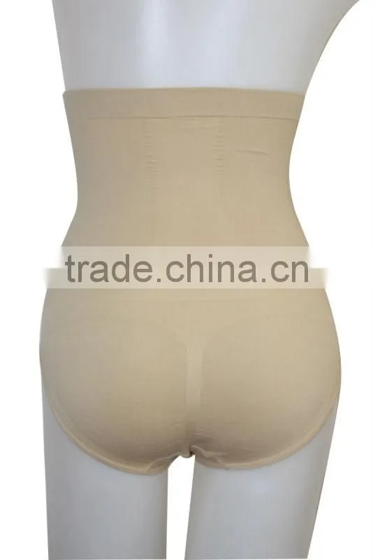 High waist seamless shaping panty for fat women / slim shape panty