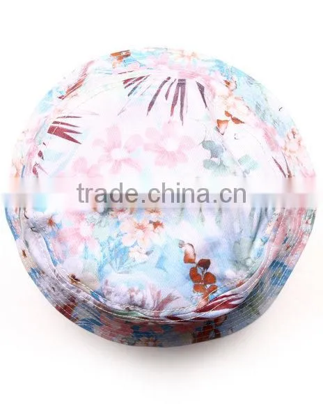 Girl cotton custom floral colorful bucket hat