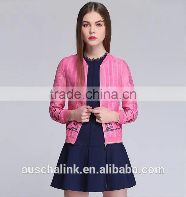 latest korean style classic fashion embroidered casual jacket customized
