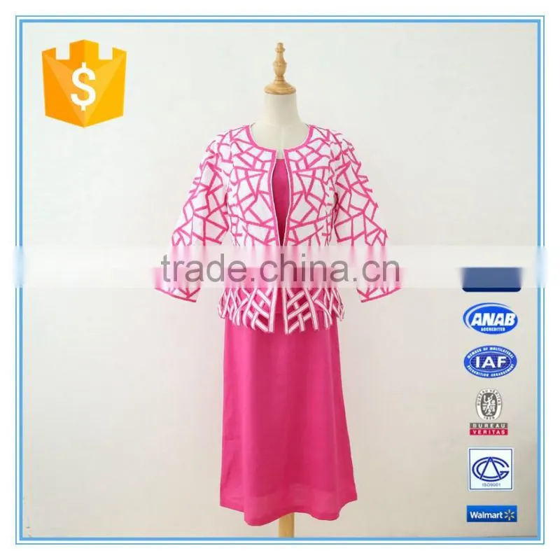Wholesale 3 pcs Skirt Set Embroidery Cutwork Womens Suits