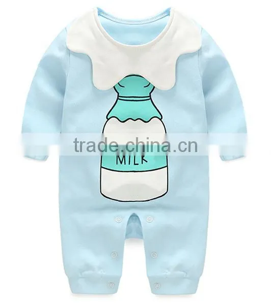 customized unisex gender baby rompers 0-3-6months adorable printing wholesale good quality baby sleeve babysuits