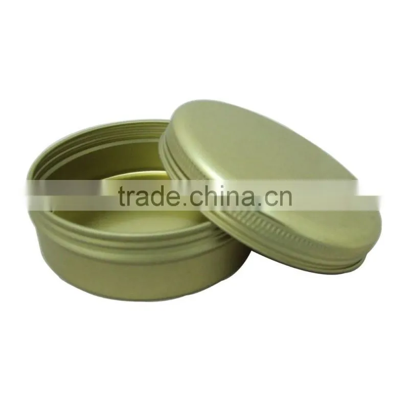 R1839H Gold Small round spice tin box for sale