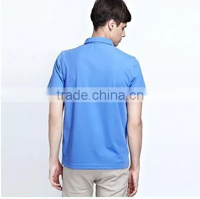 Plain solid color mandarin collar man polo shirt stock