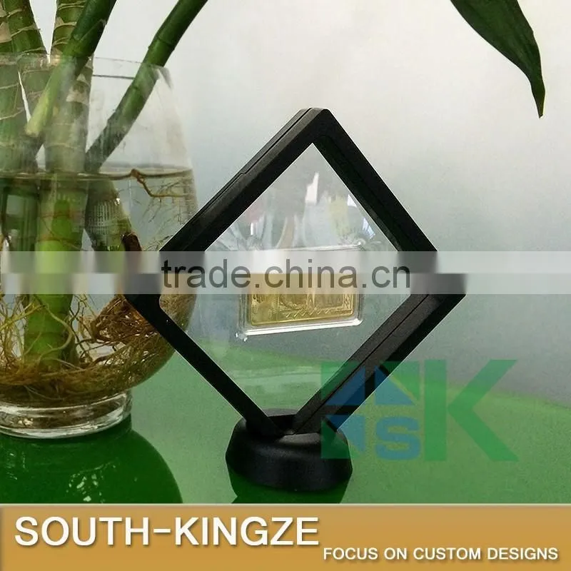 11x11cm Big Size Simple Black ABS Plastic Display Case for Coastal Mall