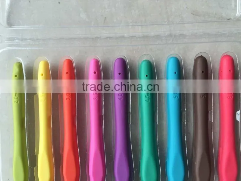 9 Pcs Aluminum Crochet Hook Set , Aluminum hooks