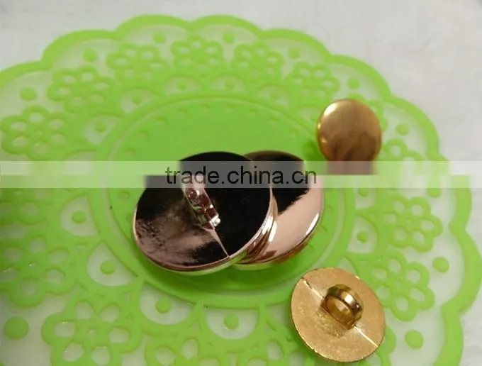 fashion good quality plastic button with leg gold covered button for coats