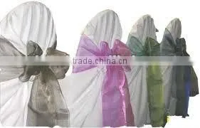 Organza sash for wedding and banquet chair cover sash colorful organza chair sash