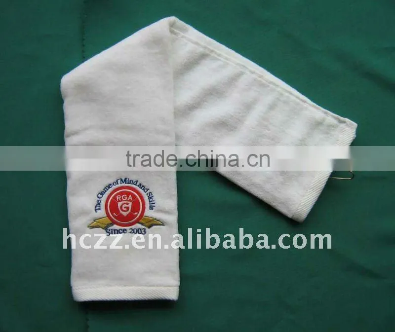 100% cotton embroidery golf towel