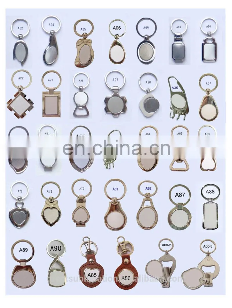 sublimation blank meal key rings