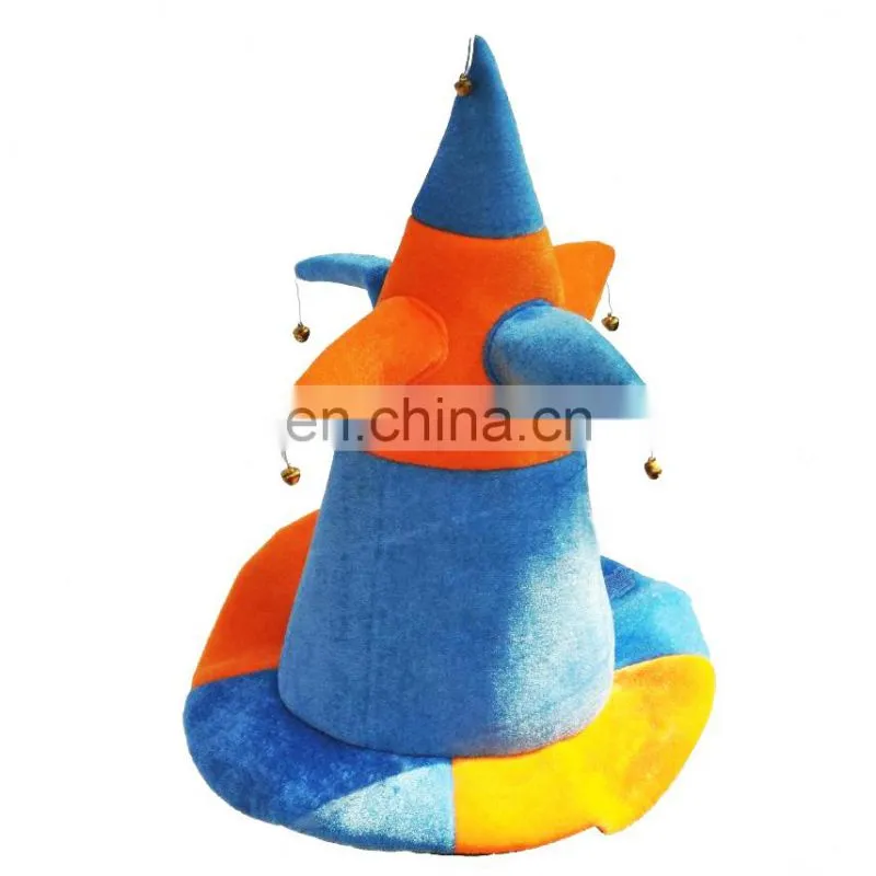 MCH-1011 Party Carnival wholesale custom logo foam hats funny adult jester clown Hats with horns for adults