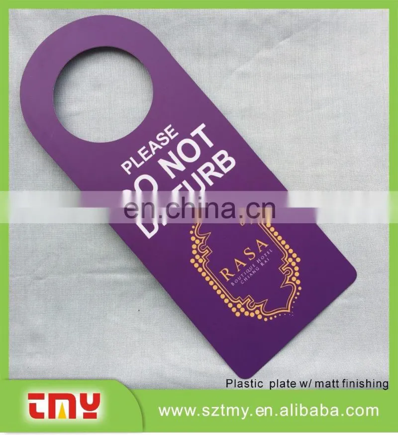 Do Not Disturb and Please Make Up Room Card, Hotel Door Hanger