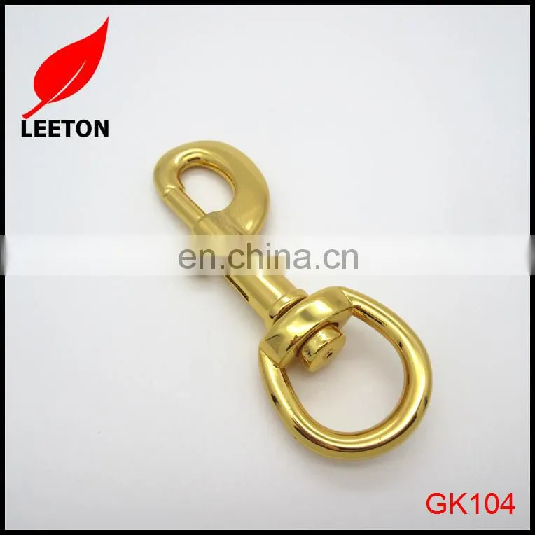 Factory supply 20mm gold dog leash snap hook