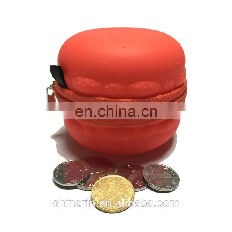 Round Mini Coin Bag Promotions Portable Silicone Change Key Purse Custom Wallet