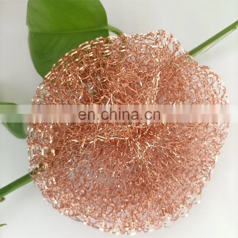 15g 99.99% hot sale necessity pure copper wire braided copper scourer